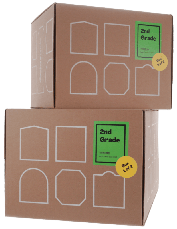 Two stacked packs boxes